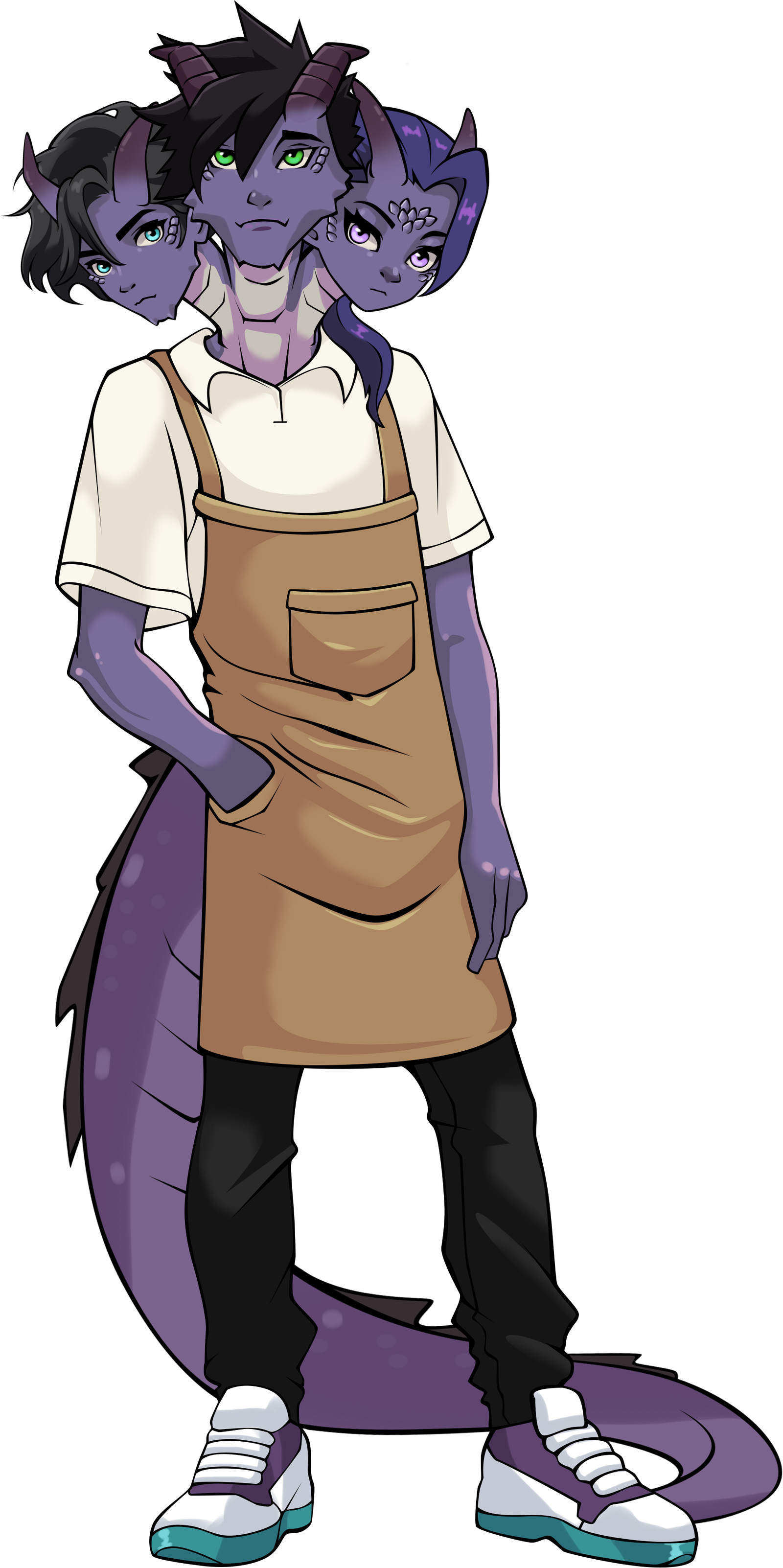 Ash Garcia carrying coffee