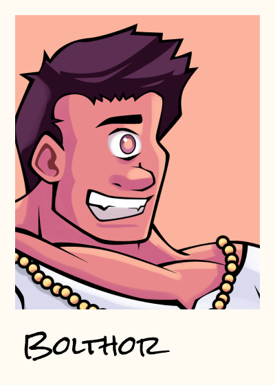 Polaroid portrait of Bolt Vrathos