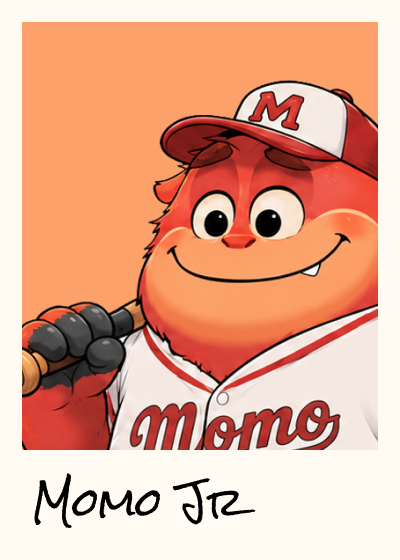 Polaroid portrait of Momo Jr